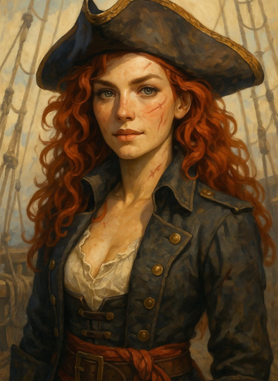Meredith ‘Merryn’ Caspian || Pirate Captain