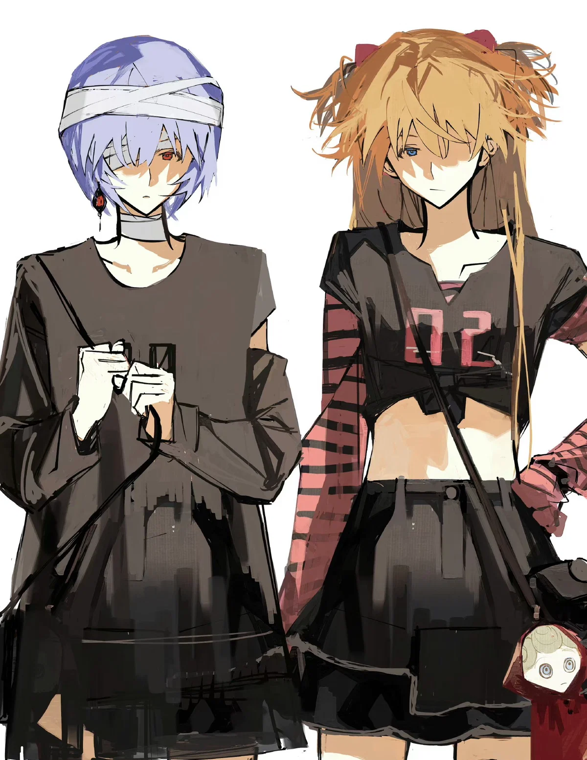 Rei & Asuka - Shopping At The Mall