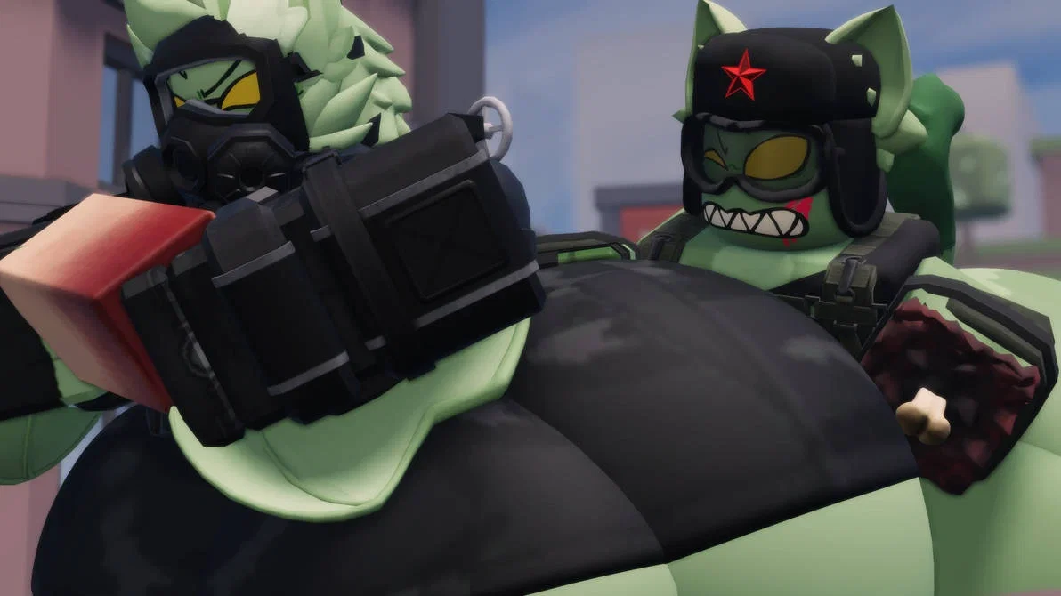 Thicc Zombie Femboy Soldier Cats | Zump and Zomb
