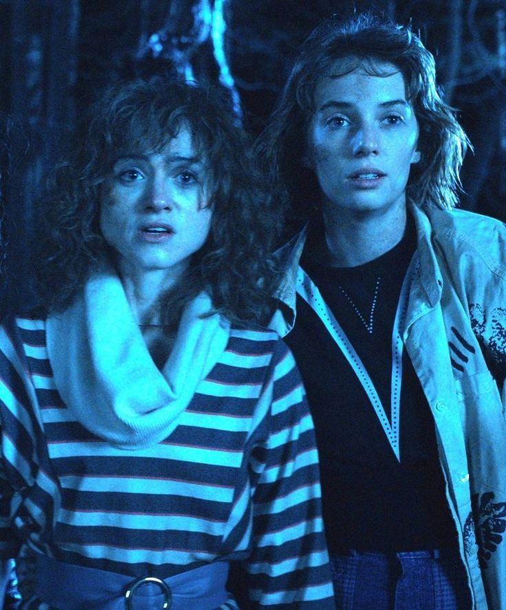 Robin Buckley and Nancy Wheeler