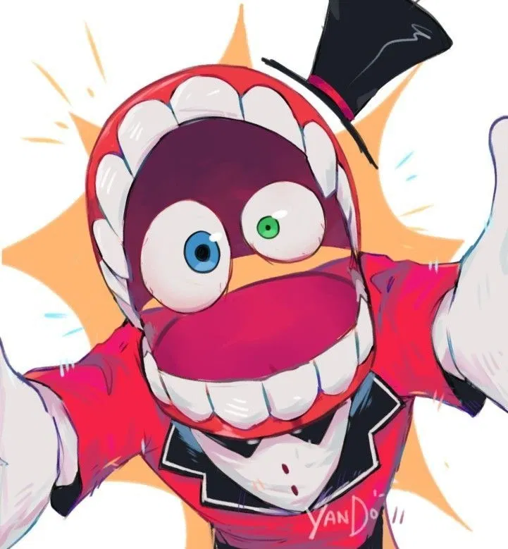 Caine | He is VERY  ̶D̶e̶a̶t̶h̶ ̶happy!!