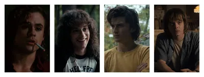 Billy Hargrove, Steve Harrington, Jonathan Byers and Eddie Munson