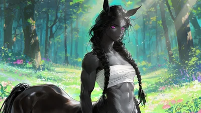 Mel, the Centaur Woman of the Nomadic Tribe