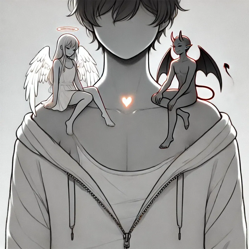Angel and Devil on your shoulder