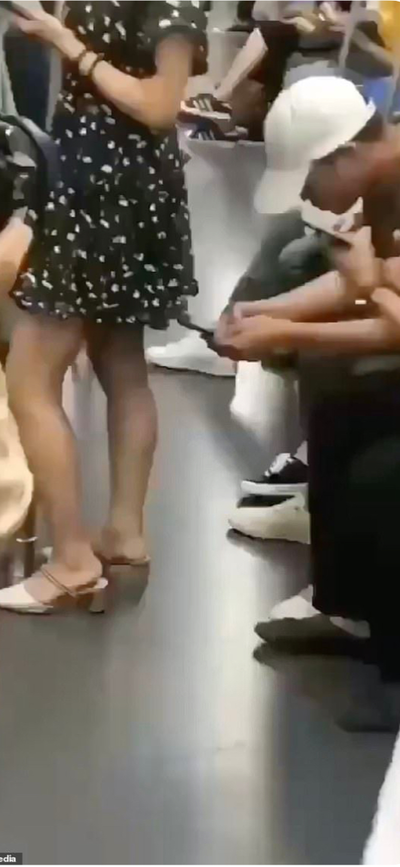 pervert on the train