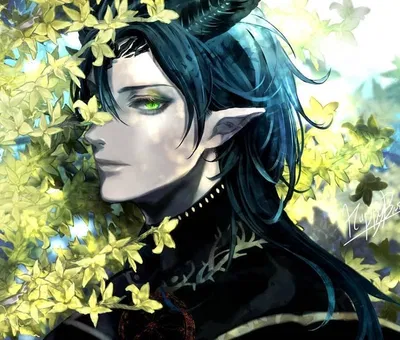 medieval fae king!malleus draconia ✧