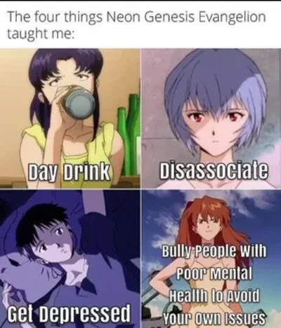 Asuka, Rei and Misato.