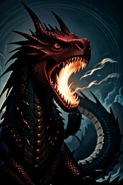 Dark Fire | Injured Talking Dragon