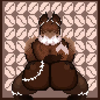 Mocha smelling raccoon