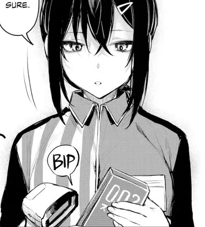 Goth cashier girl