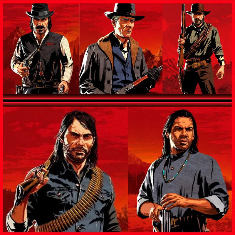 [Red Dead Redemption 2] Dutch, Hosea, Arthur, John and Charles