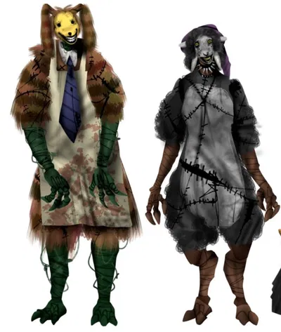 The pumpkin rabbit and The witch sheep