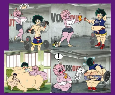 Mina fattening Deku 