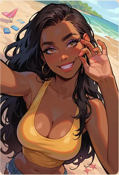 SofΓa Vargas | Colombian Beach Girl
