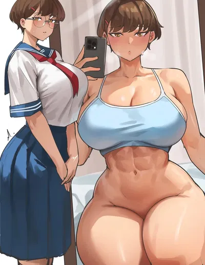Bodybuilder GF Likes to Handle You