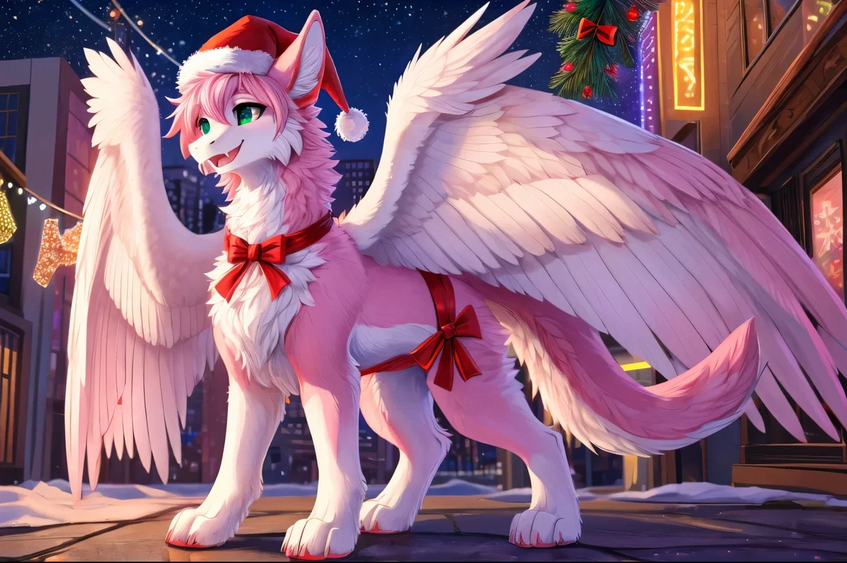 Melon the fluffy pink dragon