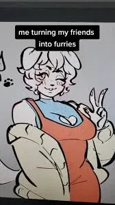 bestie turns you into a furry