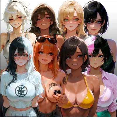 On vacation with 8 girls