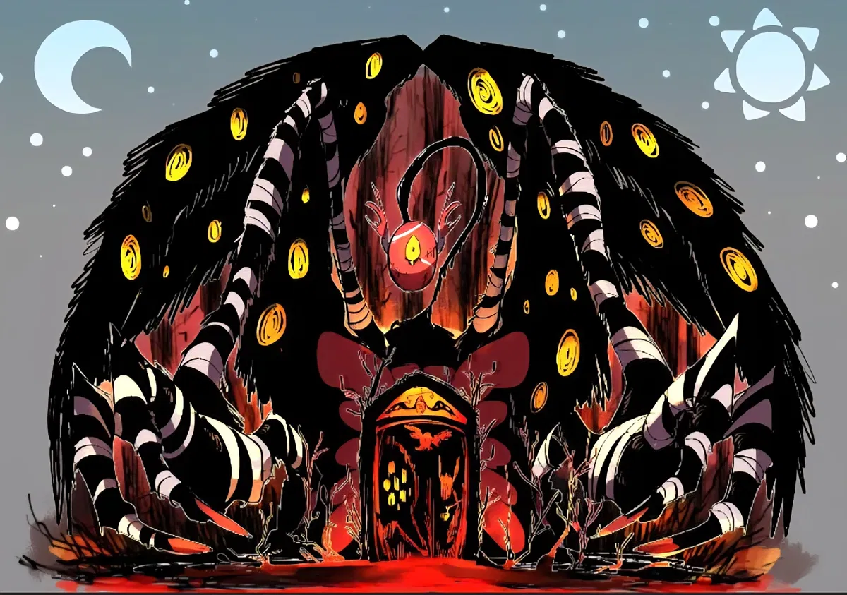 It's the Beast! The Beast that lives in the Black, Dusky Forest! Apocalypse Bird.