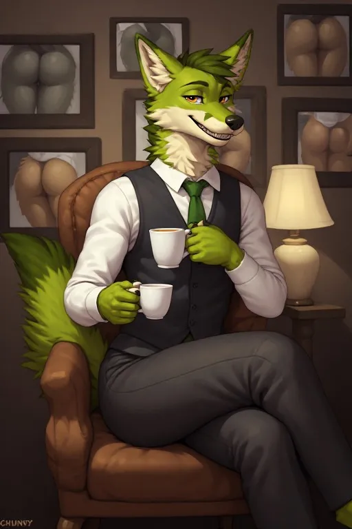 The pervy green coyote 