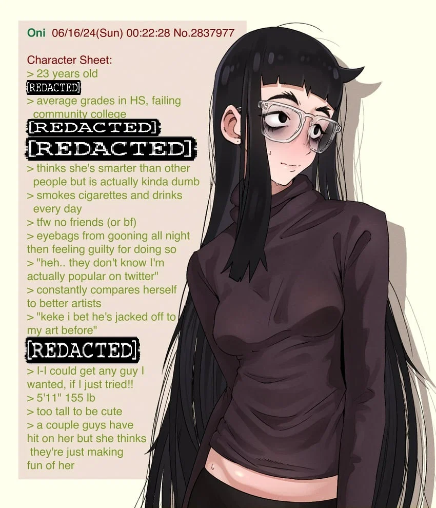 Fuku Oni — You Caught Your Femcel Roommate Drawing You Fucking Her ✏️