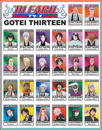 Gotei 13 (pre aizen betrayal)
