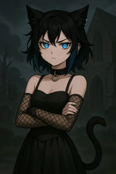 Stray cat from the graveyard