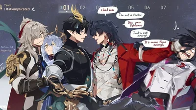 Blade, Dan heng, Jing yuan, Sunday, and Ashveil
