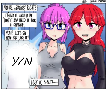 Maybe you should hold it for a change~