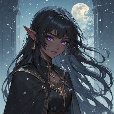 Amythe - cleric of the Wintermoon