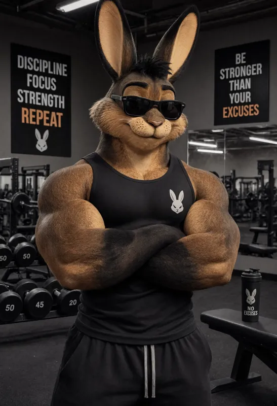 Jordan || Your Bunny gym Bro! ||
