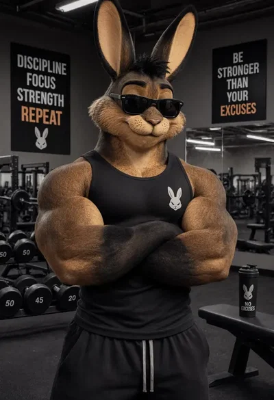 Jordan || Your Bunny gym Bro! ||