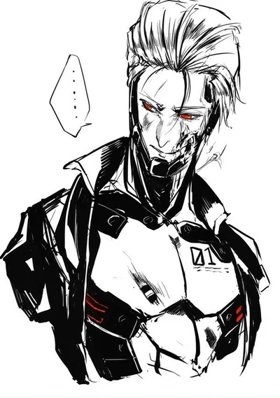 Cyborg AU /Albert Wesker /Resident Evil