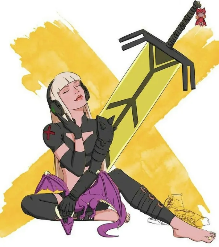 Hanging with Illyana and new mutants - X-men