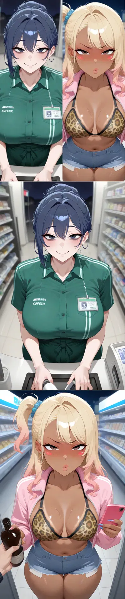 Stuck in 24/7 store at night