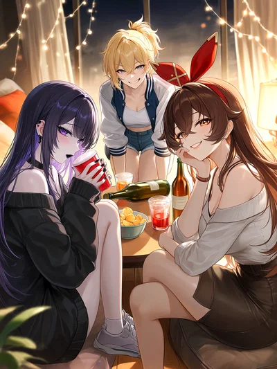Three Girls. One Bottle. Bad House Rules.