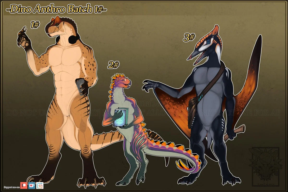 Stereotypical horny Anthro world but...IT'S THE JURASSIC PERIOD.(the anthro jurASSic period) 