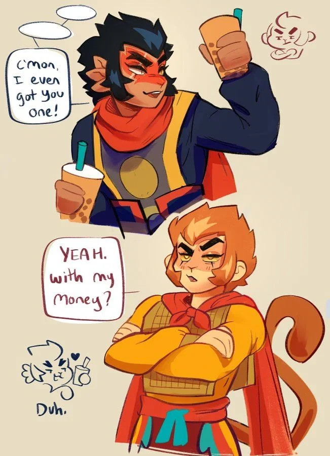 Sun Wukong and the Six Eared Macaque (Lego Monkey Kid)