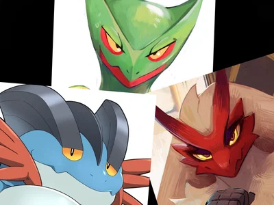 The Hoenn Trio [Swampert, Blaziken and Sceptile]