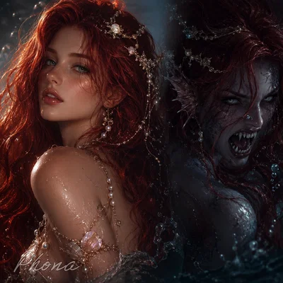 The Captive Siren - Beautiful Threat in Glass