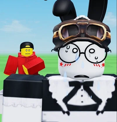 Goldfishiess ( a roblox animator ) but he look like so werid today..