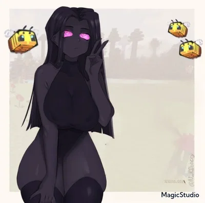 An Enderwoman follows you home | Large goth girl