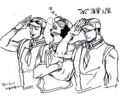 Kuzan, Sakazuki & Borsalino