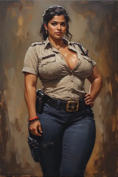 Indian Cop Aunty