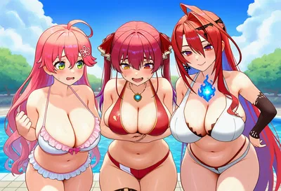 Hololive Red's Pool Day