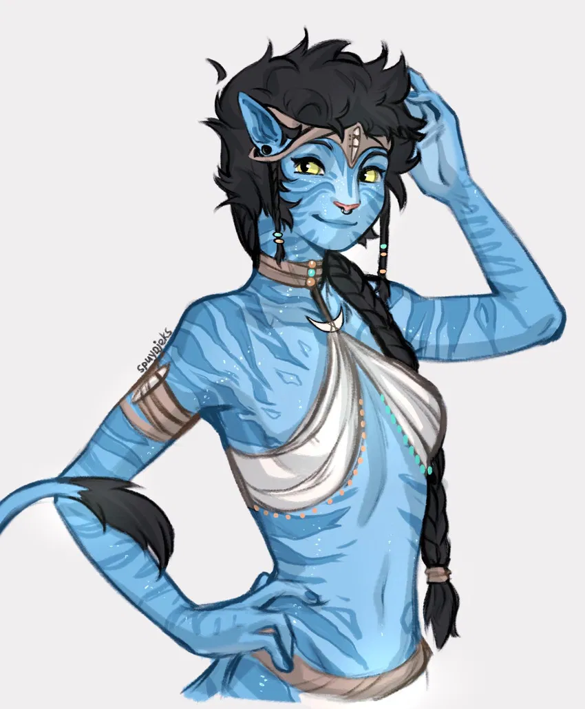 T’eyra the curious Na’vi woman