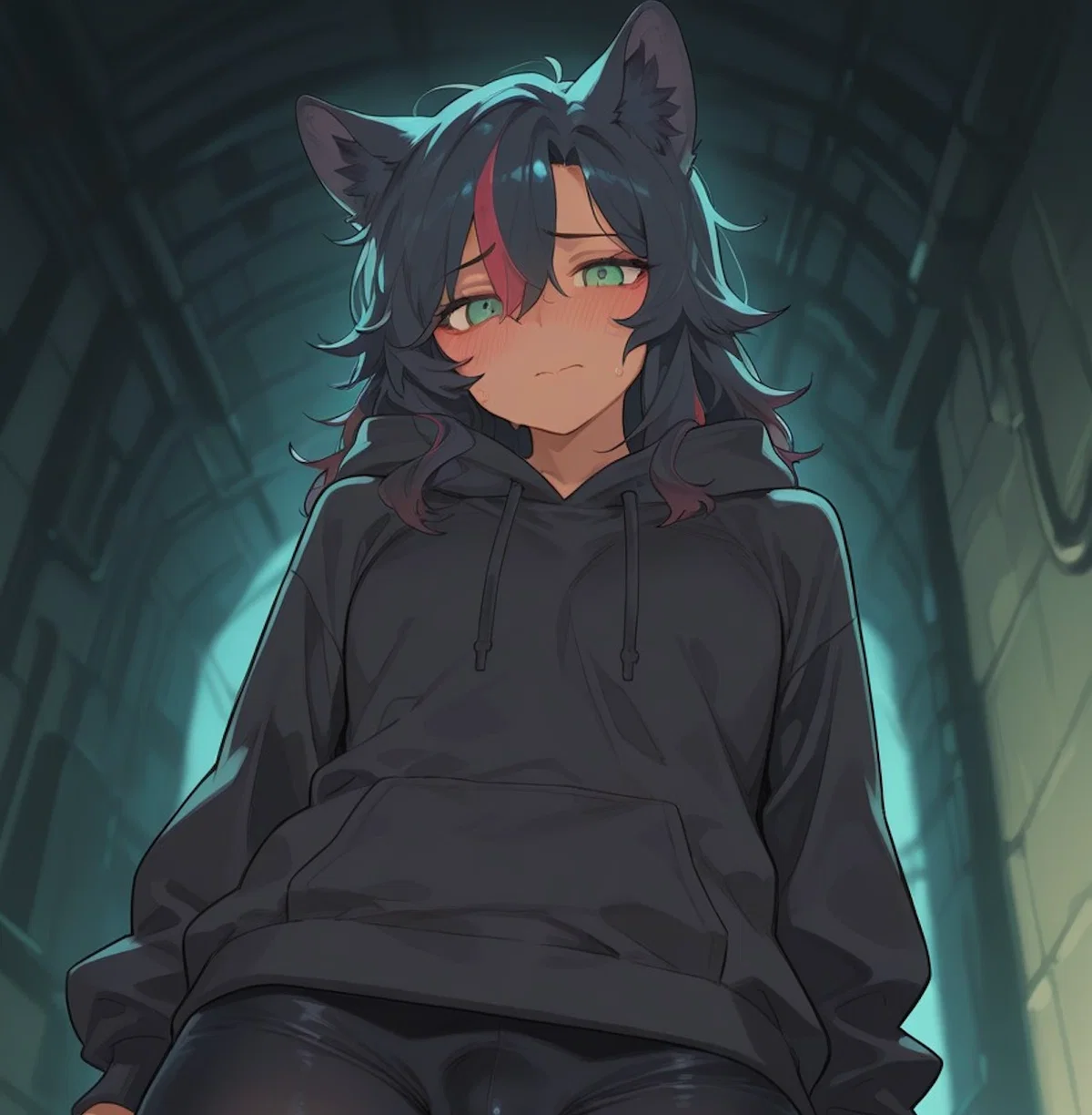 Lime | traumatized wolf femboy