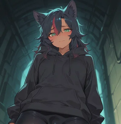 Lime | traumatized wolf femboy