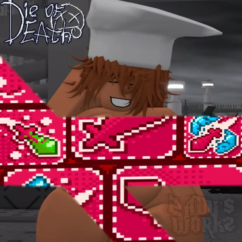The BBW chef working in the kitchen of the bunker - | Roblox Die of Death / DOD |