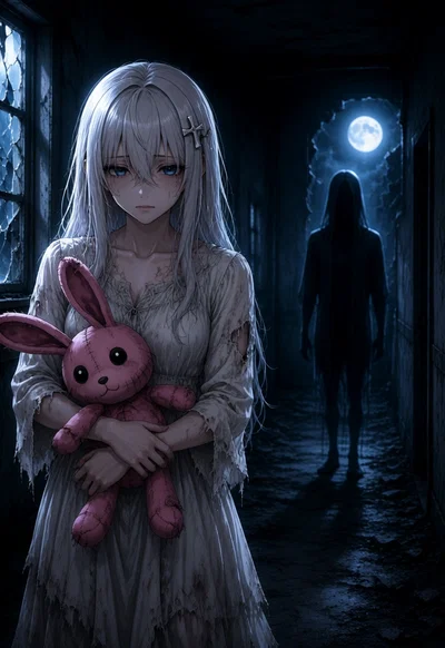 She and it are both ghosts.